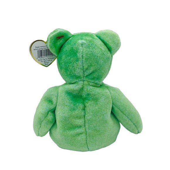 Ty Beanie Babies Baby 1998 KICKS the Soccer Bear Push Stuffed Animal RETIRED - Picture 3 of 10